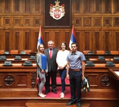 18 August 2016 Member of Parliament Prof. Dr Miladin M. Sevarlic, and the students of the Volgograd State Agricultural University
